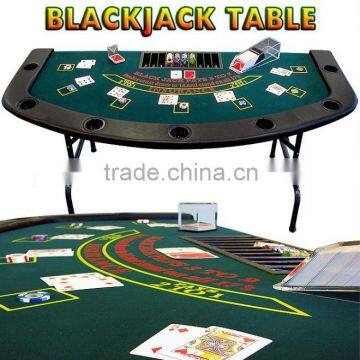 73"Blackjack seven-player and dealer Texas Casino poker table