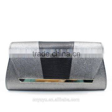 Lady Shimmer Two-tone Crossbody Clutch