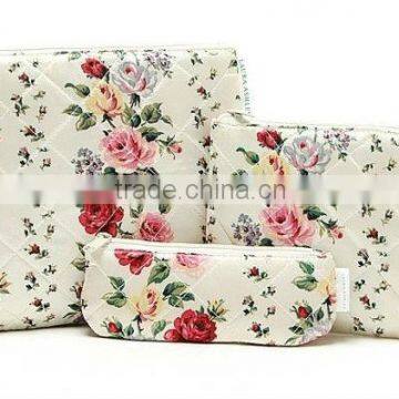 One set three prices series cosmetic bag,promotional cosmetic bags