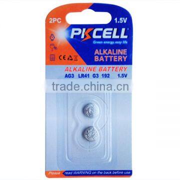 PKCELL ag3 button cell battery lr41 dry battery button cell 1.5v button cell coin battery