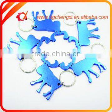 Cow Shaped Aluminum Beer Bottle Opener Keychain photo-3