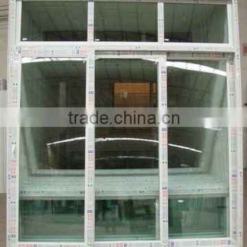 three tracks upvc sliding window