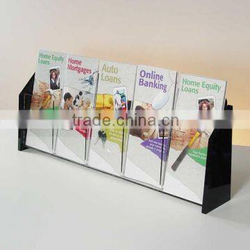 Acrylic wallmount pocket book holder