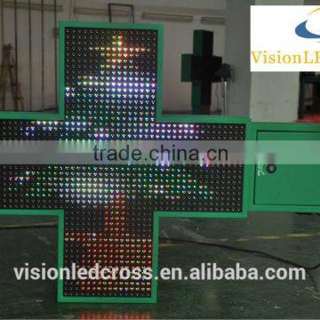 Outdoor 100cm led pharmacy cross sign