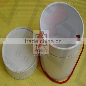 3.Offset printing surface handling and paper material gold foil printed cardboard tube for red wine bottle