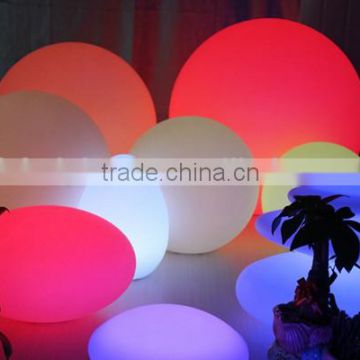 Rotating LED ball glowing light funiture for road and cafe decorate