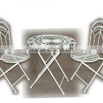 wrought iron bistro set