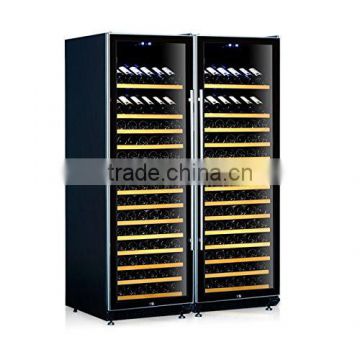 GW-168T-D side by side double door thermostat wine refrigerator wine cooler wine storage cooler