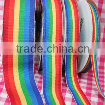 Hot Selling Double Face Printed Rainbow Ribbon for Decoration photo-5