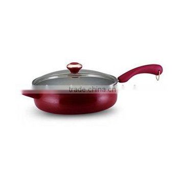 Die-cast aluminum deep fry pan, saute pan