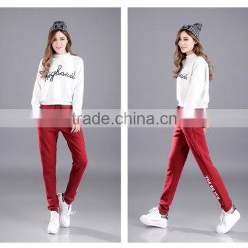 Women's Custom Fleece Sweatpants With Letters Printed Jogger Pants Winter photo-6