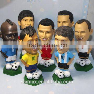 Soccer player toy figures custom football player toy