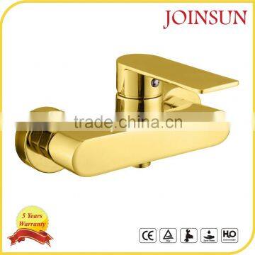 Gold High Quality Wall Mounted Faucet Bath Shower