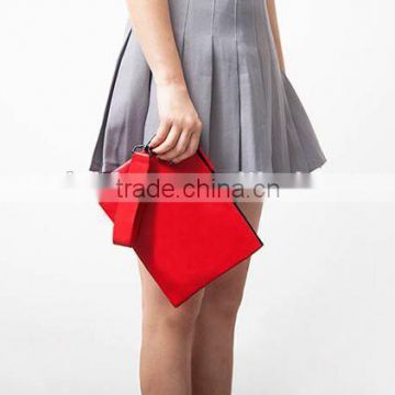 trendy high-grade PU clutch with handle