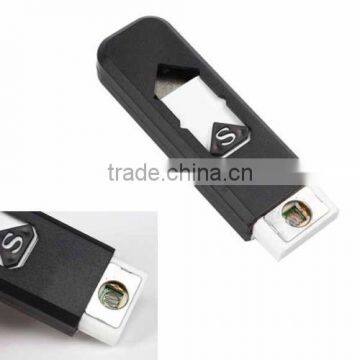 Portable Electronic USB Rechargeable Lighter Flameless Superman Cigar Cigarette Lighter Silent Windproof No Gas Gadget Case photo-6