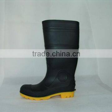 Men PVC work boots with steel-toe factory