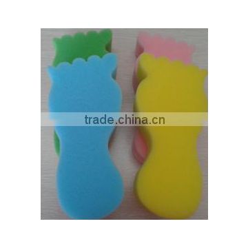 foot-shaped bath sponge for kids