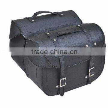 Perfect Set MOTORCYCLE SADDLE BAG IN BULL-HIDE LEAHER