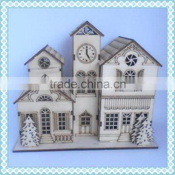 Led Light Wooden House Christmas Decoration, Christmas Lighting photo-2
