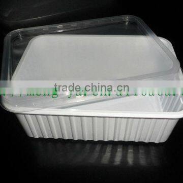 Disposable 1200ml Plastic box with lid For dinner