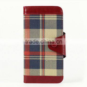 Colorfull Cloth Material Protective Wallet Case For IPhone 6s/6s Plus