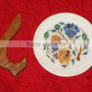 Marble Handmade Pietre Dure Decorative Plate