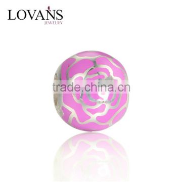 Fashionable European Style Enamel 925 Sterling Silver Charm Beads