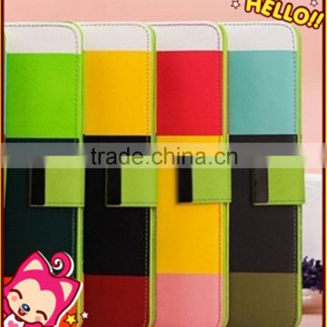 Rainbow Colorful Wallet Leather Case Cover for iPad mini