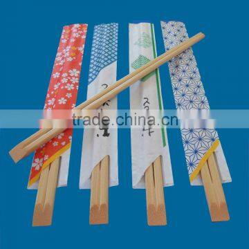 9" disposable tensoge half paper bamboo chopsticks for America