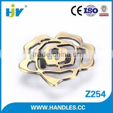 China hardware suppliers decorative pretty flower drawer knobs