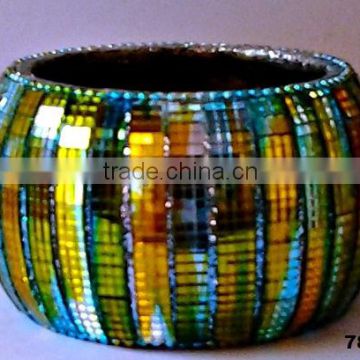 Indian Wood Fashion Bangle Bracelet Weaved