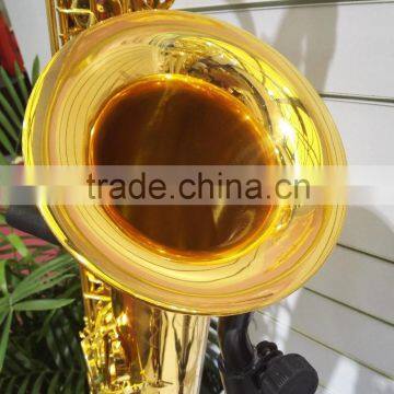 Baritone Saxophone Electrophoresis gold lacquered