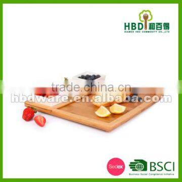 High quality white bowl with bamboo tray wholesale