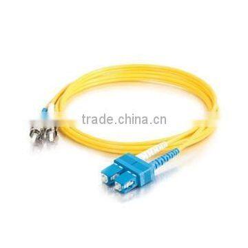 9m SC-ST 9/125 OS1 Duplex Singlemode Fiber Optic Cable (Plenum-Rated)