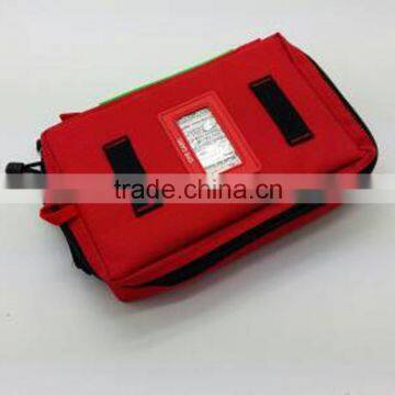 Red and customer logo 420d nylon 26 in 1 handy first aid kit with FDA certification