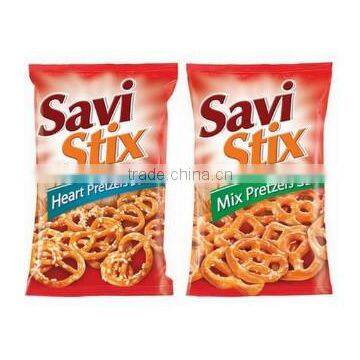 Heart Pretzels Sesame and Mix Pretzels Salt - 60 g. / 110 g. Private Label Available. Made in EU.