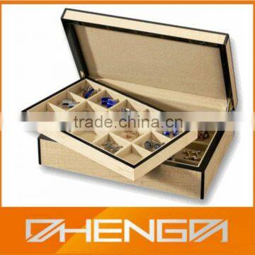 HOT SALE Factory Cheap Price custom made-in-china wooden cufflink display packaging box (ZDS-SJF075)