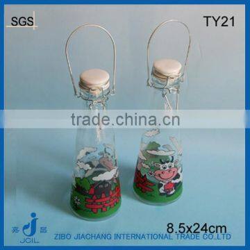 500ml bulk milk glass bottle with ceramic clip lid