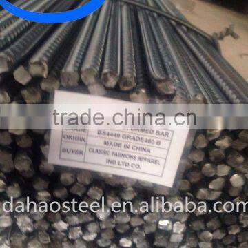 GB HRB400 HRB500 BS4449 ASTM A615 GR40 GR60 deformed steel rebar for construction in China