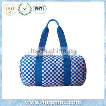 Squares printing packable Duffle bag