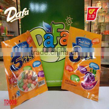 Dafa soft fruit candy colorful coating and polishing candy