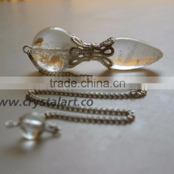 CRYSTAL QUARTZ BALL DROPE PENDULUM