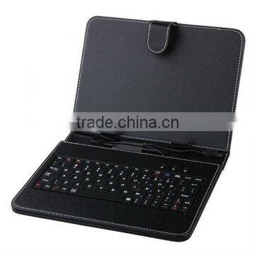 8 inch Tablet case with mini usb port Keyboard Leather Case with mic usb port