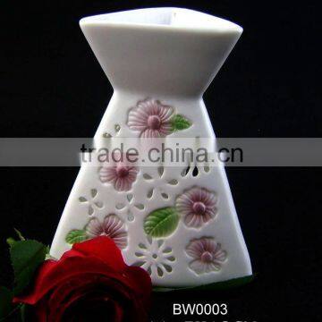 triangle top opening ceramic oil burner