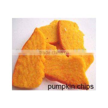 Low Temperature Vacuum Fried Pumpkin Chips--Healthy Snacks