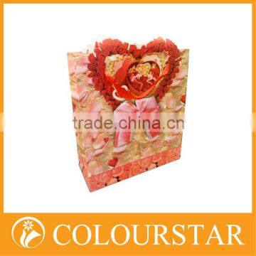 Ornament Paper Gift Bag With Ribbon