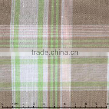 100% Cotton Spring/Summer Shirting & Dress Fabric, Cotton Dobby Colorful Check Fabric