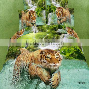 vivid and luxuary flying tiger design have a good sale reactive printed bedding set from nantong international hometexeile city
