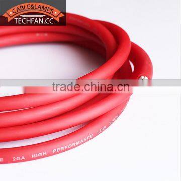 super flexible red soft transparent PVC tinned copper haiyan cable 4GA