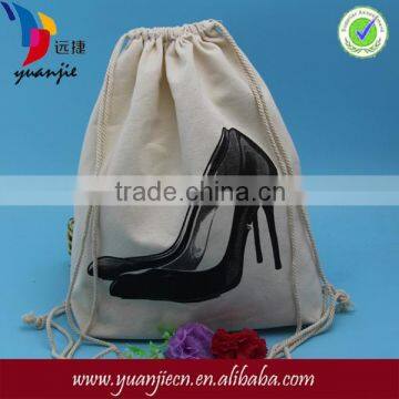 2014 Organic drawstring cotton dust bag Shoe